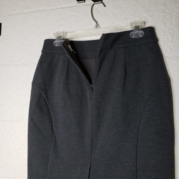 Michael Kors Dark Heather Gray Knit Skirt Size 6 - Picture 7 of 10